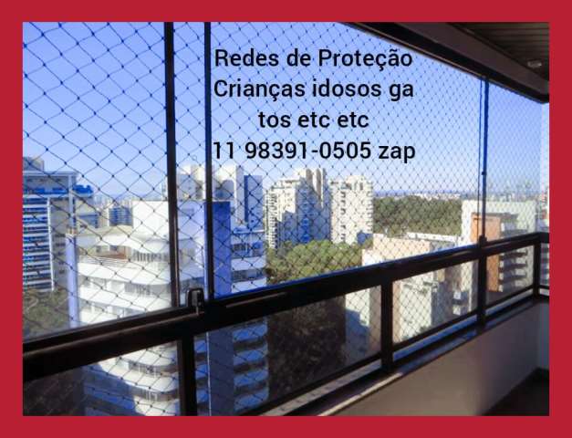 Redes de Proteção na Rua Itapaiuna, Villaggio Panamby, (11) 98391-0505