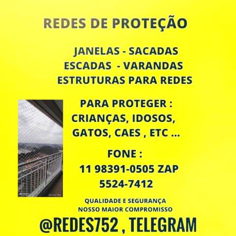 Redes de Proteção na Rua Itapaiuna, Villaggio Panamby, (11) 98391-0505