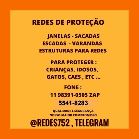 Redes de Proteção na Vila Mariana, (11) 98391-0505 Whats