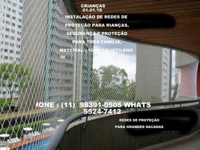 Redes de Proteção na Vila Mariana, (11) 98391-0505 Whats
